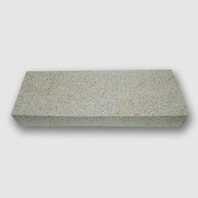 Granit Blockstufe gelb-grau
