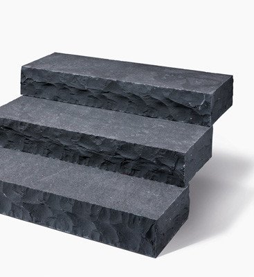 Basalt Blockstufe anthrazit