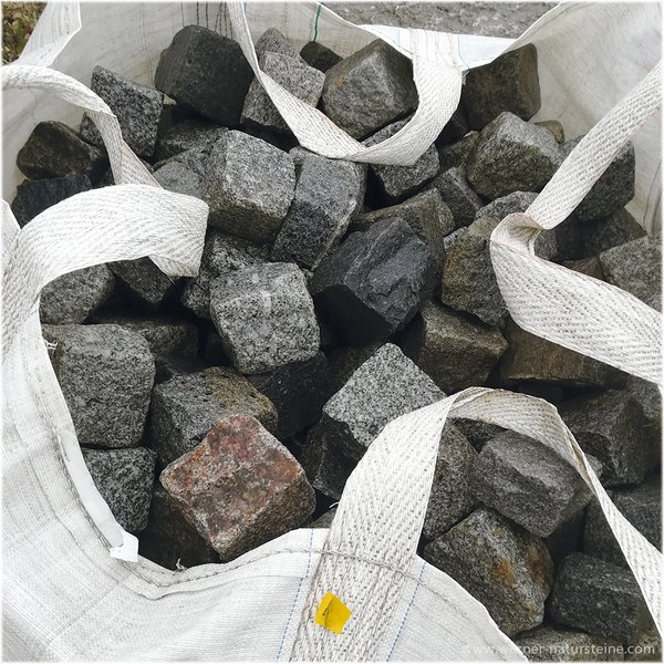 Granit Pflasterwürfel im Big Bag - Abholpreis
